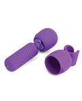 Nu Sensuelle Nu Sensuelle Harlow Mini Wand w/Masturbator Attachment - Purple - Image 2
