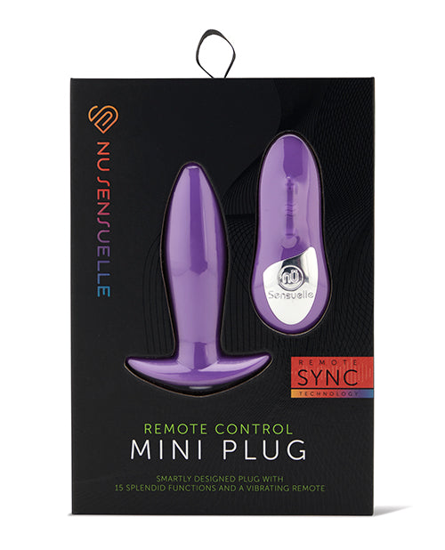 Nu Sensuelle Nu Sensuelle Remote Control Rechargeable Mini Plug - Purple
