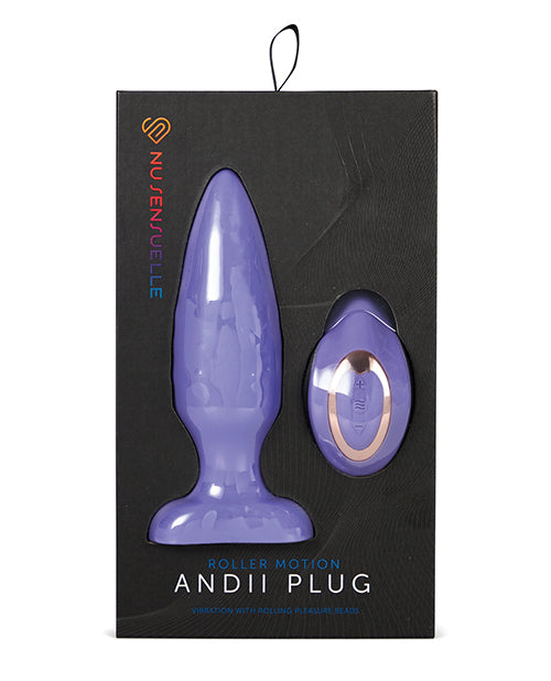 Nu Sensuelle Nu Sensuelle Andii Vertical Roller Motion Butt Plug - Ultra Violet