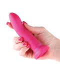 Royals Royals 5" Charlie Curved Dildo - Metallic Pink - Image 4