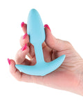 Techno Techno Trance App Controlled Vibrating Anal Plug w/Remote - Blue - Image 4