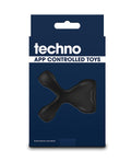 Techno Techno Strobe App Controlled Vibrating Cock Ring - Black - Image 2