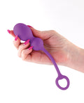 Techno Techno Bop Butt Plug w/Cock Ring - Violet - Image 3