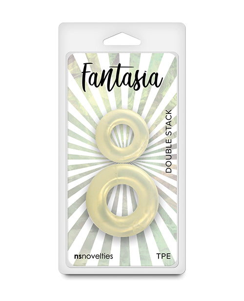 Fantasia Fantasia Double Stack Cock Rings - Amber