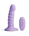 Colours Colours - Ribbed - 5" Vibrating Dildo - Purple - Image 2