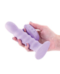 Colours Colours - Ribbed - 6" Vibrating Dildo - Purple - Image 3