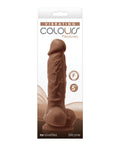 Colours Colours Pleasures 5" Vibrating Dildo - Brown - Image 2