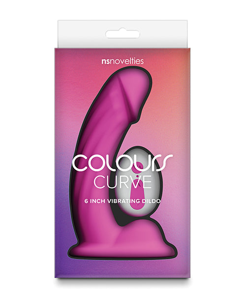 Colours Colours Curve Vibrating 6" Dildo - Pink