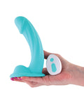 Colours Colours Curve Vibrating 6" Dildo - Teal - Image 3