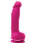 Colours Colours Dual Density 5" Dong w/Balls & Suction Cup - Pink - Image 2