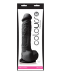 Colours Colours Pleasures 8" Dildo w/Suction Cup - Black