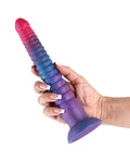Colours Colours Stacked 9" Dildo - Pink/Blue - Image 3