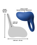 Inya INYA Regal Rechargeable Vibrating Ring - Blue - Image 4