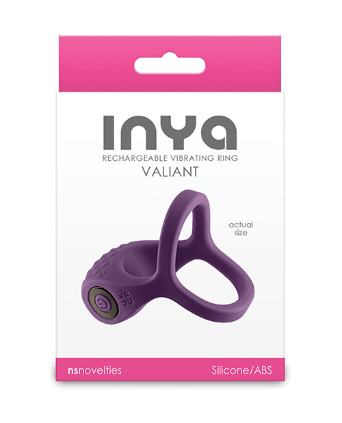 Inya INYA Valiant Cock & Ball Vibe - Berry