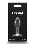 Crystal Crystal Desires Glass Heart Gem Butt Plug Small - Red - Image 2