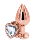 Rear Assets Rear Assets Rose Gold Heart Medium - Clear - Image 2