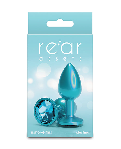 Rear Assets Rear Assets Small w/Teal Gem - Iridescent Teal