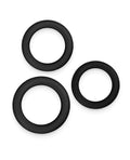 Renegade Renegade Slim Cock Rings - Black, 3 pc Set - Image 2