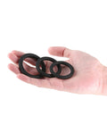 Renegade Renegade Slim Cock Rings - Black, 3 pc Set - Image 3