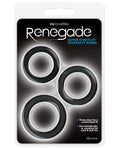 Renegade Renegade Diversity Rings - Black Pack of 3