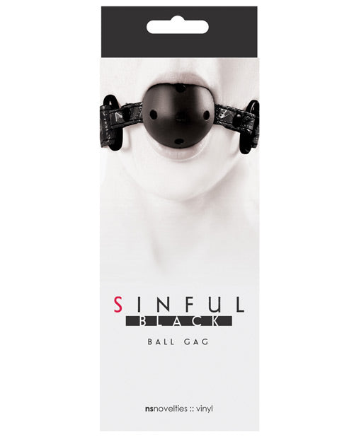 Sinful Sinful Ball Gag - Black
