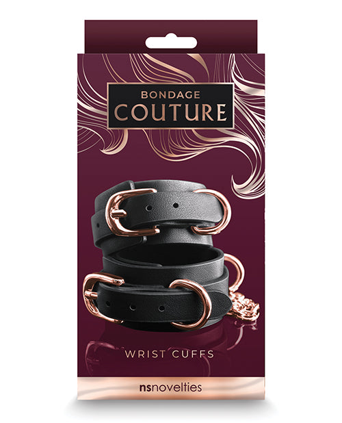 Bondage Couture Bondage Couture Wrist Cuffs - Black