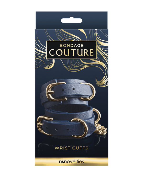 Bondage Couture Bondage Couture Vinyl Wrist Cuff - Blue