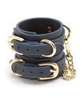 Bondage Couture Bondage Couture Vinyl Wrist Cuff - Blue - Image 2