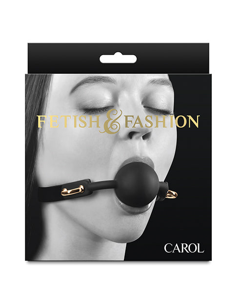 Fetish &amp; Fashion Fetish & Fashion Carol Ball Gag - Black