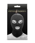 Fetish &amp; Fashion Fetish & Fashion Eyes & Mouth Hood - Black - Image 2