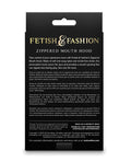 Fetish &amp; Fashion Fetish & Fashion Zippered Mouth Hood - Black - Image 2