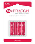 Dragon Dragon Alkaline Batteries - AAA Pack of 4