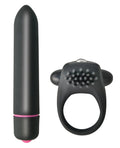 Intense Intense Cockring & Bullet - Black - Image 2