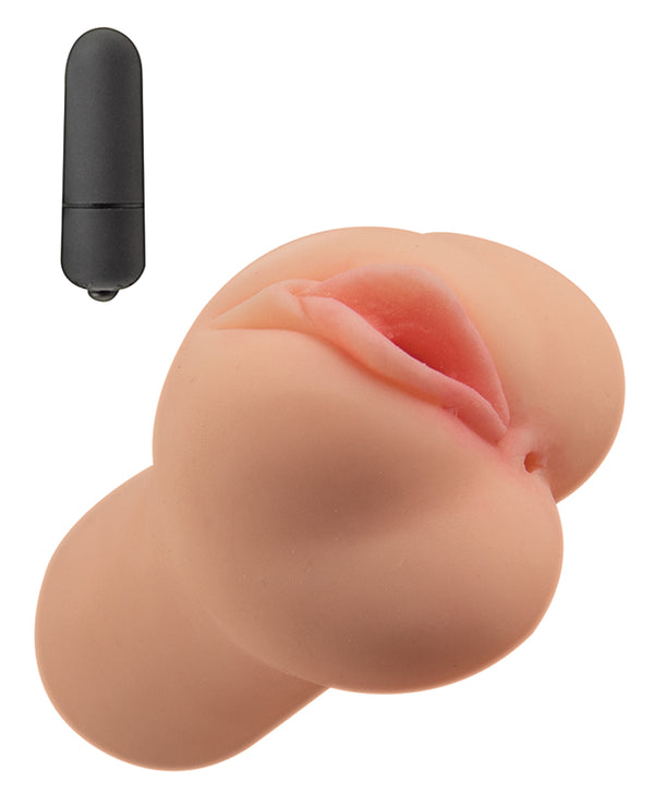 Nasstoys Always Horny Vibrating Pussy and Ass Masturbator - Flesh