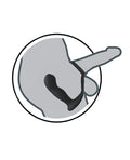 Butts Up Butts Up Prostate Massager w/Scrotum & Cockring - Black - Image 3