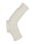 Nasstoys Vibrating Power Sleeve Ribbed Fit - White - Image 2