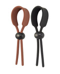 Nasstoys Cock Loops Adjustable Cock Ties - Brown/Black - Image 3