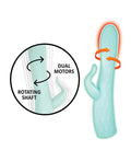 Goddess Goddess Heat-up & Rotating Vibrator - Aqua - Image 4