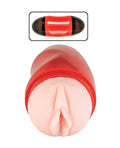 Nasstoys Delite Two Ways Mouth & Vagina Masturbator - White - Image 3