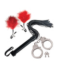 Nasstoys Bondage by Nasstoys Whip & Cuff Set - Red - Image 4