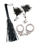 Nasstoys Bondage by Nasstoys Whip & Cuff Set - Black
