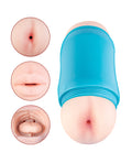 Nasstoys Delite Two Ways Mouth & Ass Masturbator - White - Image 4