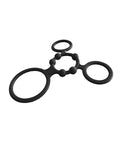 Nasstoys Enhancer Quad Cock Ring - Black - Image 3