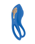 Nasstoys Gold Glam Cock Ring - Blue - Image 2