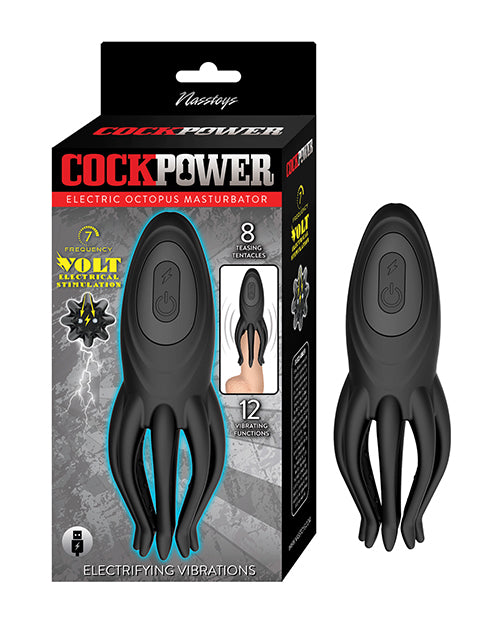 Not Regular Toys Nasstoys Cockpower Electric Octopus Masturbator - Black