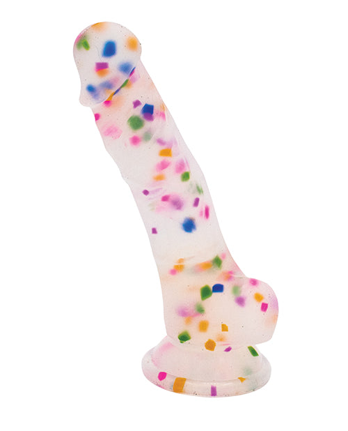 Like A Kitten Natalie's Toy Box Cock-A-Palooza Confetti Silicone Suction Dildo
