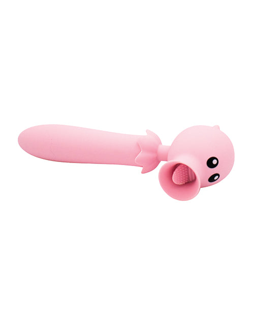 Like A Kitten Natalie's Toy Box Lick n' Stick Clit Flicker & G-Spot Vibe - Pink