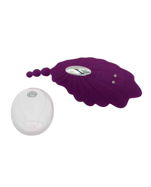 Like A Kitten Natalie's Toy Box Shell Yeah! Remote Controlled Wearable Panty Vibrator - Purple
