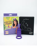 Like A Kitten Natalie's Toy Box The Cock Hopper Cock Ring & Bullet Vibrator - Purple - Image 4