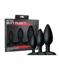 Nexus Nexus Butt Plug Trio Set 3 Solid Silicone Butt Plugs S M L